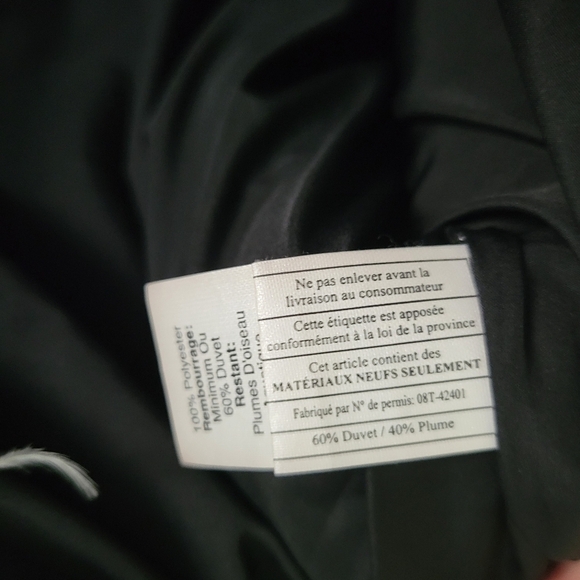 J. Crew Herringbone Quilted Vest Black and White Down Puffer Vest Size  Medium - Picture 4 of 5